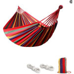 Hamac de jardin d'ext�rieur, portable et l�ger, en toile, avec sangles respectueuses des arbres, sac ...