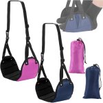 Hamac de pied d'avion 2 pices, repose - pieds de voyage rglables, accessoires de voyage en avion pour ...