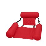 Hamac de piscine rouge fauteuil inclinable flottant chaise gonflable de piscine hamac d'eau flottant ...