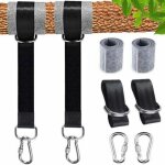 Hamac sangles, 2 set sangle balancoire suspendu 2x150cm ultra r�sistant avec d - ring et coussin plus ...