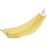 Hamac en tissu  rayures  200cm jaune