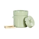 Pot  choucroute avec pierres lacto - fermentation 3l vert