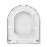 Hansgrohe abattant wc elupura - blanc - duroplast - antibact�rien - m�canisme frein de chute