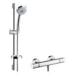 Hansgrohe - croma 100 - set de douche avec thermostat, douchette croma 100 multi, chrome 27086000 Hansgrohe - croma 100 - set de douche avec thermostat, douchette croma 100 multi, chrome 27086000