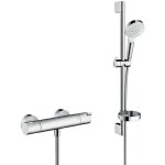Hansgrohe ecostat pack mitigeur thermostatique + set de douche crometta vario avec porte - savon (13211000 ... Hansgrohe ecostat pack mitigeur thermostatique + set de douche crometta vario avec porte - savon (13211000 ...