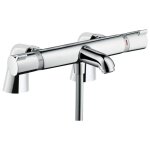 Hansgrohe - mitigeur baignoire thermostatique ecostat comfort chrom avec colonnettes
