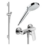 Hansgrohe - pack mitigeur douche mécanique logis + barre unica s puro + flexible + pommeau croma select ... Hansgrohe - pack mitigeur douche mécanique logis + barre unica s puro + flexible + pommeau croma select ...