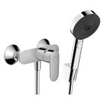 Hansgrohe vernis blend set mitigeur de douche + douchette  main xxl 105mm 3 jets + flexible de douche ...