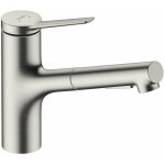Hansgrohe - zesis m33 - mitigeur d'vier avec douchette extractible, sbox, aspect inox 74821800