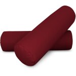 Happers - coussin cylindrique 50x15 grenat pack 2 units 50x15 grenat
