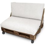 Coussin palette en simili cuir d'ext�rieur patagonia blanc housse dossier 80x45x25 sans garnissage patagonia ...