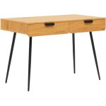 Happy garden - bureau en bois 2 tiroirs louis