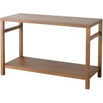 Happy garden - meuble double vasque en teck massif 120cm dewi