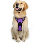 Harnais chien l arnais violet anti traction r�fl�chissant gilet r�glable pour chien grand taille, attache ...