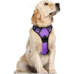 Harnais chien xl arnais violet anti traction r�fl�chissant gilet r�glable pour chien grand taille, attache ...