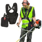Harnais debroussailleuse, bandouli�re r�glables tondeuse, professionnelle confortable sangle d'�paule ...