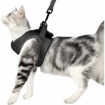 Harnais et laisse pour chat ultra - lger col chaton doux et confortable veste de marche pour chat course ...