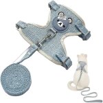 Harnais et laisse r�glables pour lapins, chiots et autres petits animaux (22 - 37 cm) - v�tements r�glables ...
