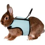 Harnais r�glable pour lapins souples avec laisse �lastique pour petits animaux lapins hamsters chats ...