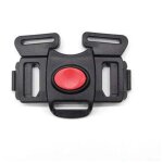 Harnais sangle plastique boucle pour poussette chaise haute 5 point harnais de s�curit� clip 33mm (noir ...