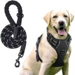 Harnais tactique robuste pour chiens de grande taille, anti - traction r�glable, r�fl�chissant, contr�le ...