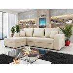 Bestmobilier - harvey - canap d'angle rversible - 4 places - convertible avec coffre - en tissu