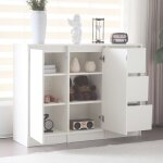 Hauss spole - commode buffet 120x90x35 cm, coiffeuse / meuble  chaussures, moderne avec tagres rglables, ...