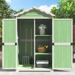 Hauss spole - abri de jardin 93x45x179cm, avec 4 compartiments, mobilier de jardin et de piscine, métal, ... Hauss spole - abri de jardin 93x45x179cm, avec 4 compartiments, mobilier de jardin et de piscine, métal, ...