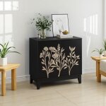 Hauss spole - buffet de cuisine 2 portes, meuble � chaussures d'entr�e / salon, �tag�res r�glables - ...