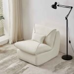 Hauss spole - fauteuil de dtente rembourr et paresseux, canap simple, blanc