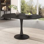 Hauss spole - table basse ronde 14010075cm, table  manger de cuisine, table d'appoint de salon, mdf, ...