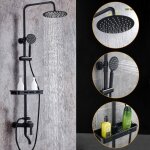 Haute qualit systme de douche noir rtro salle de bain robinet de douche pluie douche avec douchette ...