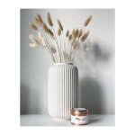 Hauteur 20 cm vase ctel en ceramique blanc pour pampa, vases decoratif pour centre de table decoration ...
