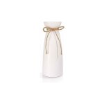 Yzmrbdqc - hauteur 23 cm vase conique en cramique blanche , grand moderne haut vase decoratif pour centre ...