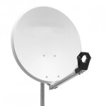 Hdme parabole satellite aluminium blanche 60cm avec support lnb id�al astra eutelsat