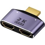Hdmi 1 entr�e 2 sortie r�partiteur adaptateur 2k@60hz hdmi 2 en 1 hd afficher bidirectionnel s�lecteur ...