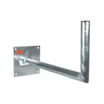 Bras coudé déport 60 cm diamètre 50mm fixation antenne parabole - hdsat Bras coudé déport 60 cm diamètre 50mm fixation antenne parabole - hdsat