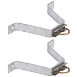 Hdsat paire d'triers fixation murale patte en m dport 200mm mt antenne tv tnt sat