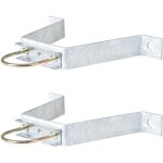 Hdsat paire d'étriers fixation murale patte en m déport 90mm mât antenne tv tnt sat Hdsat paire d'étriers fixation murale patte en m déport 90mm mât antenne tv tnt sat
