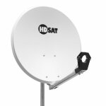 Hdsat - parabole satellite acier 60cm avec support lnb en acier galvanis