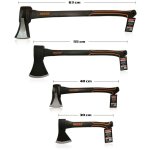 Hecht - jardin set avec 4 haches merlin a fendre couperet hachette 30 - 40 - 55 - 63 cm nr. 3