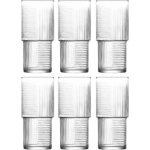 Helen lot de 6 verres À long drink 515ml hln386f / 8 / Helen lot de 6 verres À long drink 515ml hln386f / 8 /