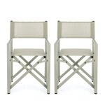 Hellin - chaises de metteur en scne pliables d'extrieur (lot de 2) - cabourg