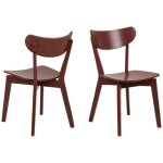 Hellin - chaises scandinaves en bois laqu� (lot de 2) - leta