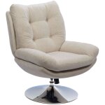 Hellin - fauteuil de salon relax pivotant en tissu - eric