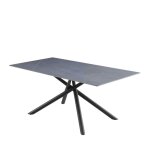 Hellin - table de salle � manger en c�ramique l180 8 places - ines