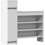 Helloshop26 - armoire � chaussures range chaussures rangement meuble entr�e couloir salon 100, 5 x 28 ...