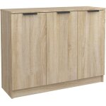 Buffet bahut commode armoire meuble de rangement organisateur cuisine salle de s�jour salon sonoma 90, ...