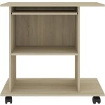 Helloshop26 - bureau table poste de travail meuble d'ordinateur informatique étude d'ordinateur chêne ... Helloshop26 - bureau table poste de travail meuble d'ordinateur informatique étude d'ordinateur chêne ...