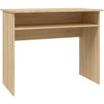 Bureau table poste de travail meuble d'ordinateur informatique tude chne sonoma 90 x 50 x 74 cm bois ...